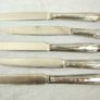 Robert Trickett, C.1775. Sterling Silver George III. 5 knives, 1775, 20cm, 240g Image 3
