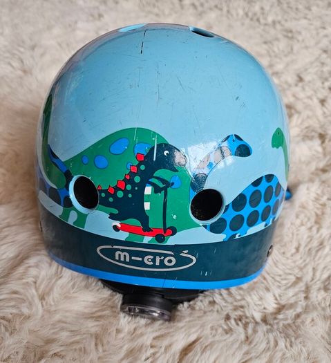 Micro Dino Printed Helmet for Bikes and Scooters