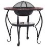 Mosaic Fire Pit Table Terracotta and White 68 cm Ceramic Image 7