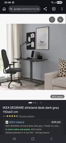 IKEA SEGRARE adjustable height desk
