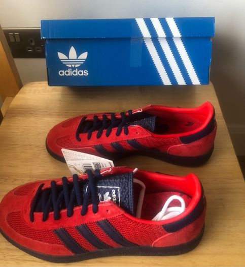 Adidas Handball Spezial Red Navy UK 6 / EU 39 1/3