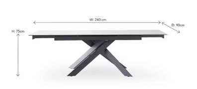Lumi Rectangular Extending Dining Table (1 Year Old)