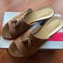 NEW OGETTI Italian tasselled suede slides Size 40 - 6.5 Image 2