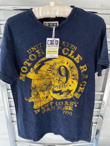 New Mens Navy Teeshirt Size S