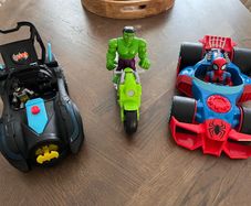 spiderman hulk and batman toys