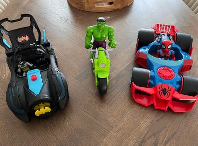 spiderman hulk and batman toys