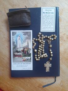 Hand Carved Mother of Pearl Chaplet Rosary