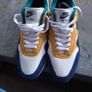 Nike airNike Air Max 1 "By You" Custom (Gold/Navy/Teal) - Size UK 11 Image 4