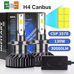 H4 LED Canbus Bulbs- Super Bright 30000lm Car LED Headlight Bulbs