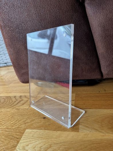 Set of 4 a6 acrylic display standing table set menu advertising
