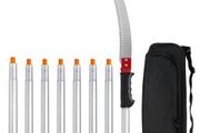 Manual Pole Saw,4.6-9.8 ft Extendable Tree Pruner, Sharp Steel Blade for High Branches Trimming