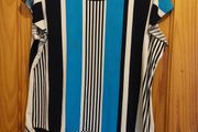 Gerard navy and blue strip ladies top (free postage)
