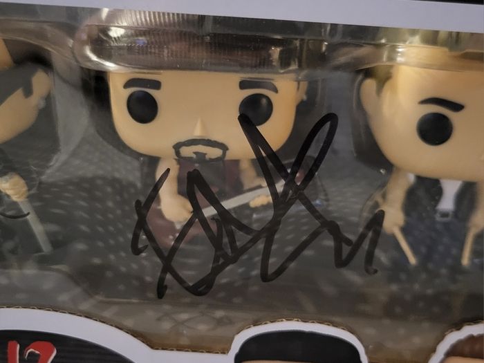 U2 signed Funko pop box set