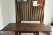 Wood dining table