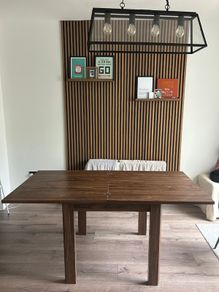 Wood dining table