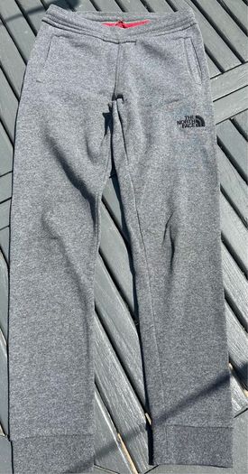 North Face Grey Warm Tracksuit Bottoms - Size Youth Medium (Approx Age 9-11 yrs)