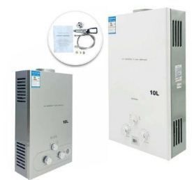 10L Hot Water Heater Propane Gas Tankless Instant Boiler With Shower Kit 4.8GPM