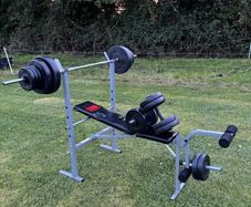 Bench set and weights