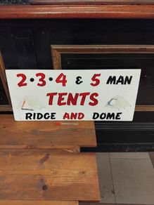 Vintage Hand Painted Wood Sign