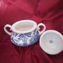 English Ironstone Blue Willow lidded Sugar Bowl (sd) Image 2