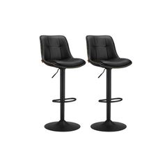 Bar Stools Set of 2 with Backrest