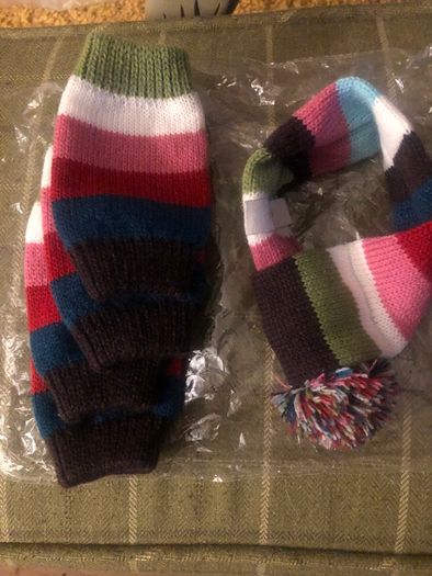 New Accessorize Dog Scarf & Legwarmers