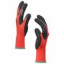 Work Gloves 12 pcs Red and Black 11  XXL Latex Coating Image 3
