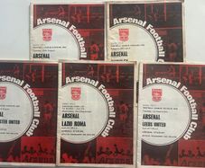 Arsenal 1970/71 Double Winning Season Matchday Programmes