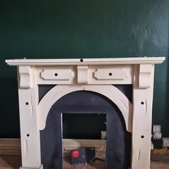 Wooden Fireplace Mantel