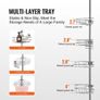 Shower Corner Caddy Tension Pole, 56" to 114" High, Multi-Functional Shower Tension Pole with Strong Load-Bearing Tray Image 3