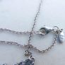 PANDORA Sterling Silver 925 Blue Zircon Stone Love Necklace length 18" - 3,61g Image 10