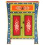 Hand Painted Sideboard 60x30x75 cm Solid Mango Wood Image 4