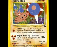Hitmontop 3/75 Holo Rare WOTC Neo Discovery 2001 Pokemon Card Vintage