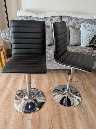 Tall Black Chairs
