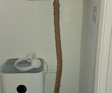 Floor rope rustic lamp