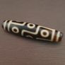 Antique 9 Eyes Himalayan Tibetan Agate Dzi Bead Amulet Pendant Image 8