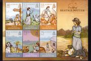 2013 Alderney The life of Beatrix Potter Commemorative Stamps Miniature Sheet Mint Never Hinged (MNH)