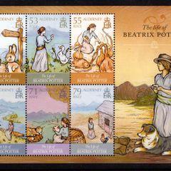 2013 Alderney The life of Beatrix Potter Commemorative Stamps Miniature Sheet Mint Never Hinged (MNH)