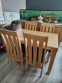 Solid wood table & chairs