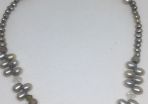 Vintage sterling silver pearls necklace