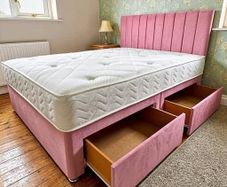 Double bed and mattress
