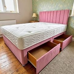 Double bed and mattress