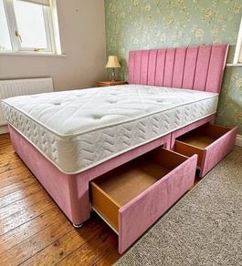Double bed and mattress