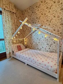 Kids Bed Frame Solid Pine Wood 70x140 cm