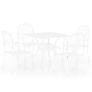 5 Piece Bistro Set Cast Aluminium White Image 5