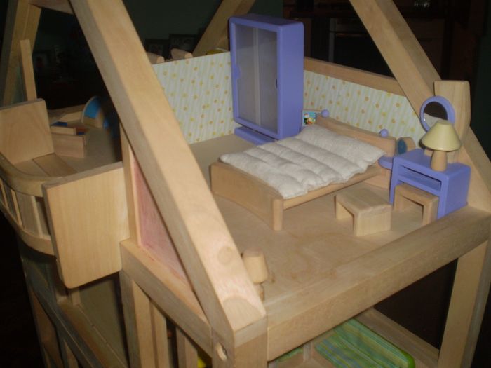 Doll's 3 storey Terrace House and accessories