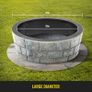 Fire Pit Ring/Liner Easy to Assemble Install Q235 Steel Outside Diameter 36" 42" 45" for Outdoor Camping Fishing Barbecue Image 3