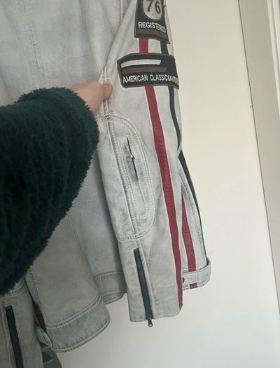 Genuine Lamb Leather Motorcycle Jacket