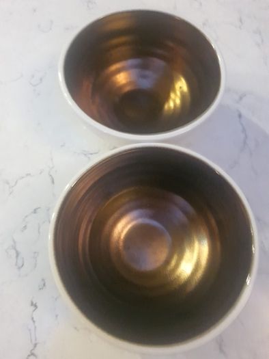 2 Marks & Spencer Bronzed Nibble Bowls
