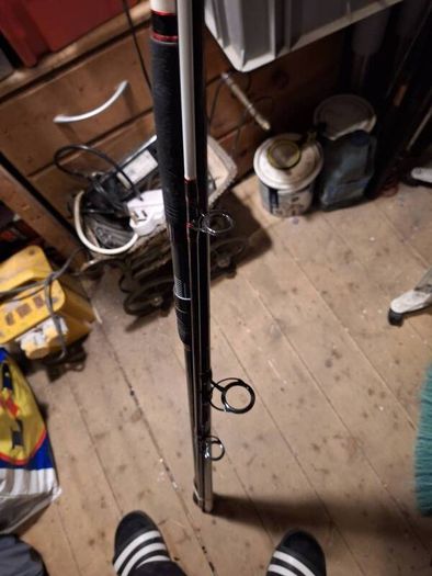Penn squadron II 14 ft rod and penn rival 7000 reel